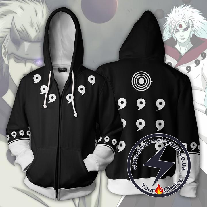 Naruto - Six Paths Madara Uchiha Zip Up - Hoodies Jackets